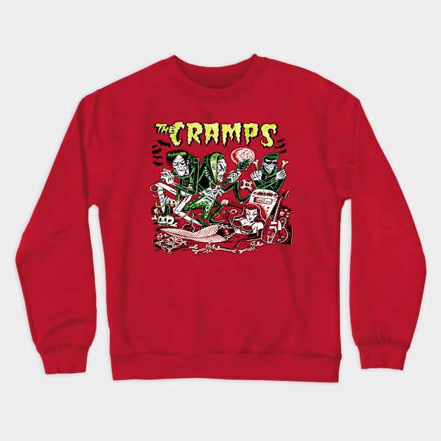 the crampssss bandssss Crewneck Sweatshirt by KevinPower Art